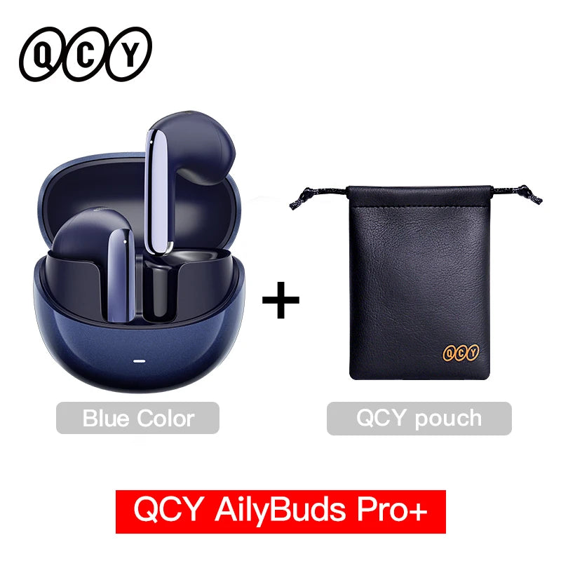 QCY AilyBuds Pro+ Wireless Earbuds Adaptive ANC Bluetooth 5.3 Earphones LDAC Hi-Res Audio Multipoint Connection IPX5 Headphones