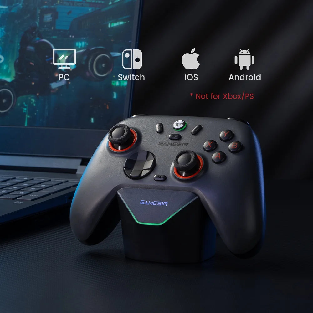 GameSir Nova Lite 2 Wireless Switch Controller Bluetooth Gamepad with Hall Effect for Nintendo Switch, iPhone, Android, PC