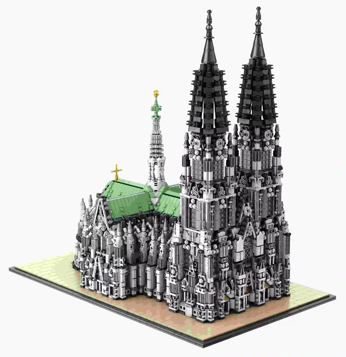 Barweer 8614PCS Cologne Cathedral Building Blocks Set Gothic Church Architecture Modular Construction Model Bricks Assembly Toys for Adults Christmas Gift Home Decoration