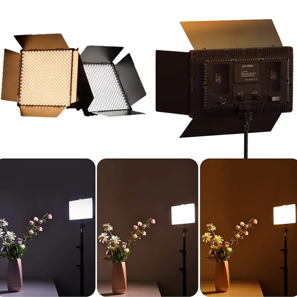 LED Photo Studio Light Video Studio Light With Dimmable for Game Live Video Lighting Portable Video Recording Photography Lamp