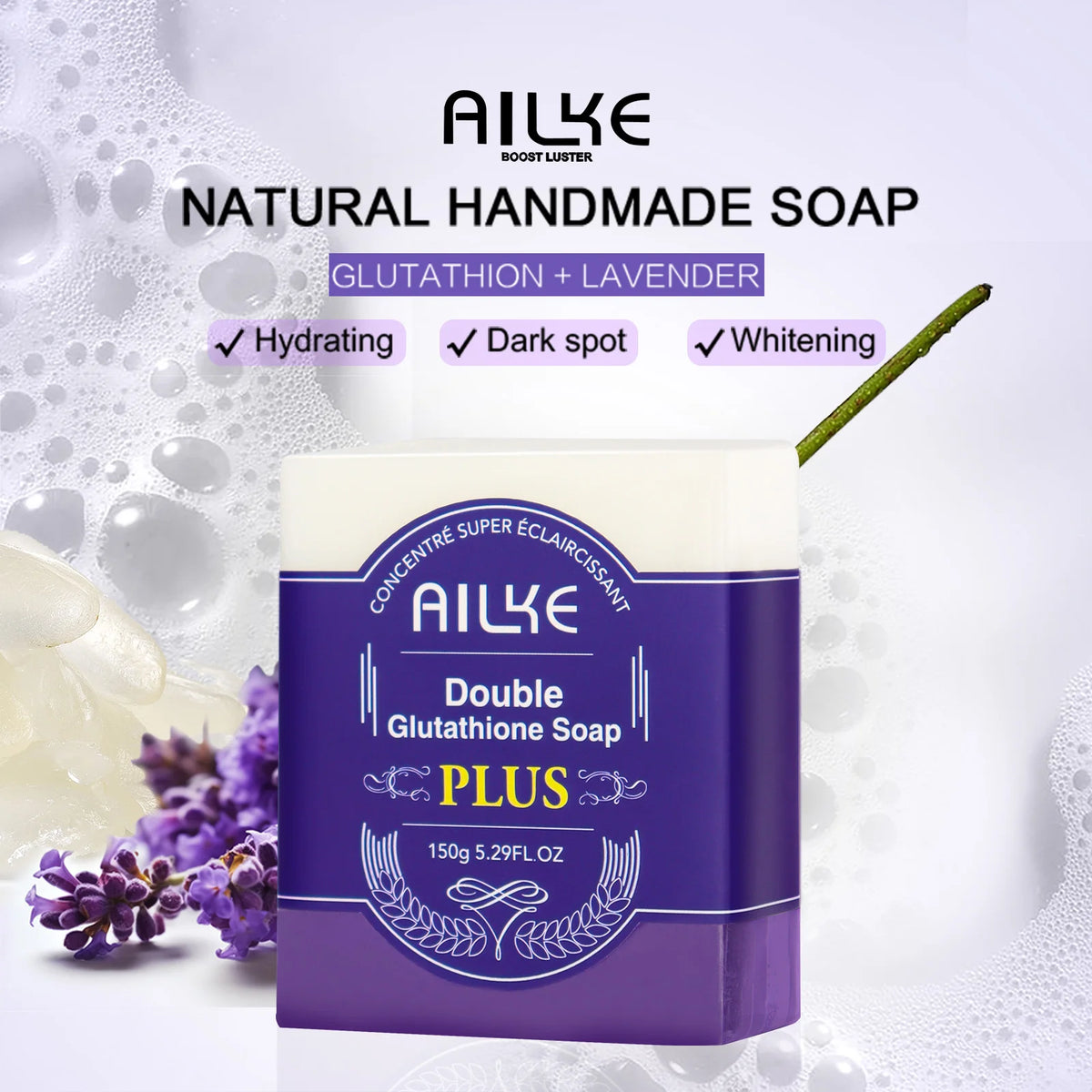 AILKE Glutathione PLUS Skin Care Set, Advanced Lightening Lotion, Moisturizes, Softens Skin, Skin Glowing Range for Men Women