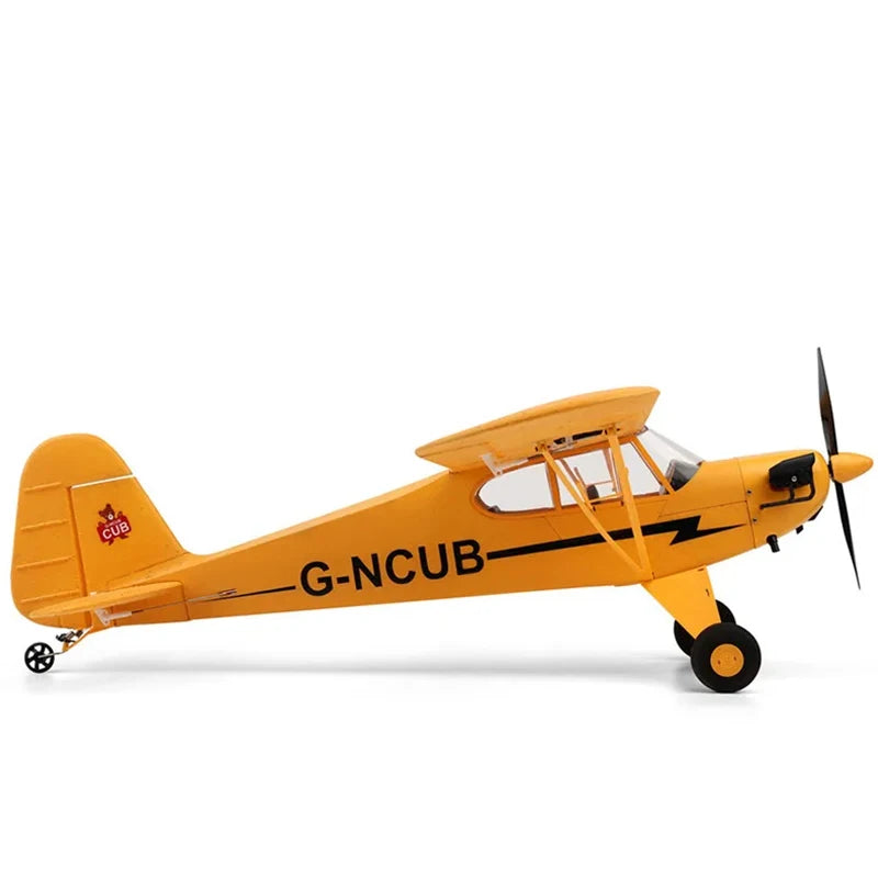 Parkten RC Plane RTF 2.4G Brushless Motor 3D/6G Remote Control Airplane Wltoys A160 Upgraded J3-CUB Yellow And RED Ready To Fly