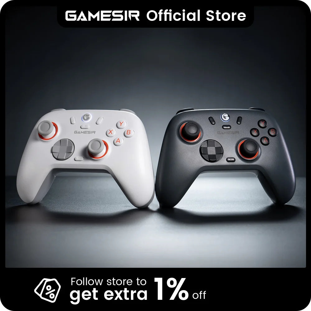 GameSir Nova Lite 2 Wireless Switch Controller Bluetooth Gamepad with Hall Effect for Nintendo Switch, iPhone, Android, PC