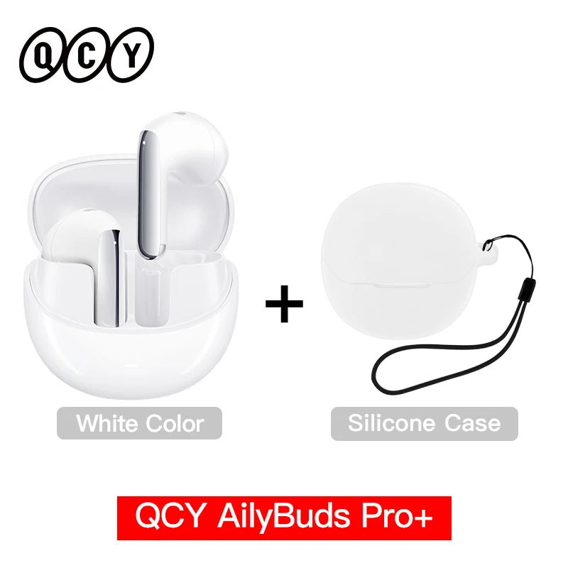 QCY AilyBuds Pro+ Wireless Earbuds Adaptive ANC Bluetooth 5.3 Earphones LDAC Hi-Res Audio Multipoint Connection IPX5 Headphones