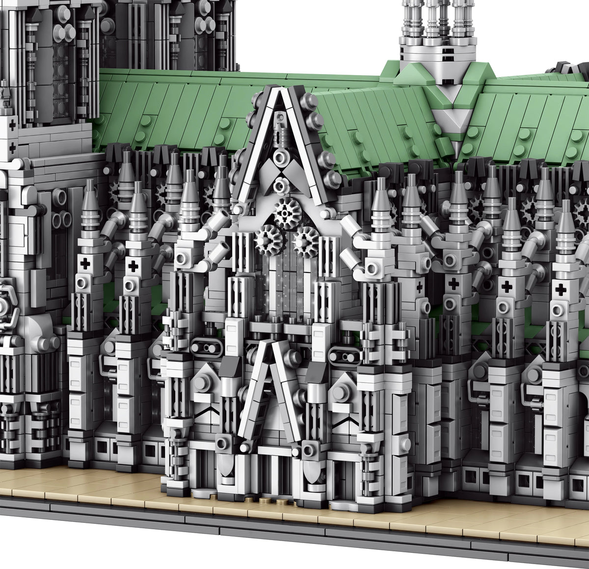 Barweer 8614PCS Cologne Cathedral Building Blocks Set Gothic Church Architecture Modular Construction Model Bricks Assembly Toys for Adults Christmas Gift Home Decoration