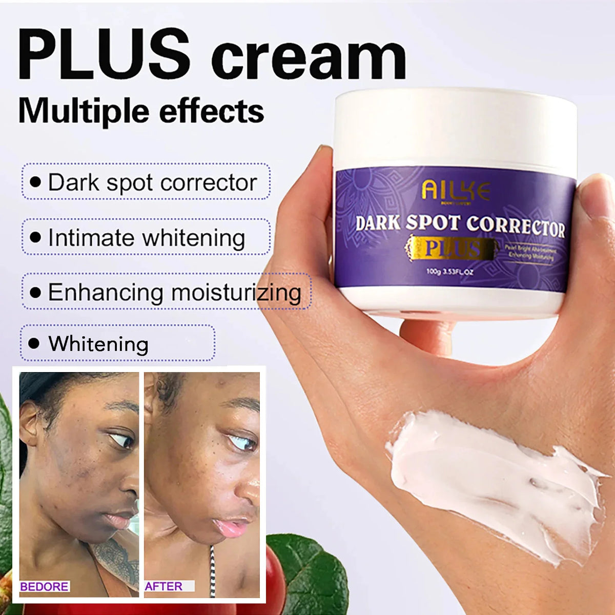 AILKE Glutathione PLUS Skin Care Set, Advanced Lightening Lotion, Moisturizes, Softens Skin, Skin Glowing Range for Men Women