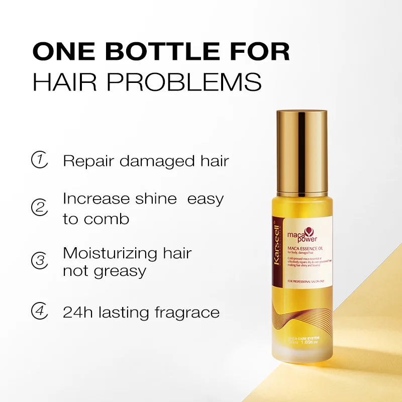Karseell 50ml Moroccan Argan Oil 50ml 1.69 fl.oz for Hair Healing Cold Pressed Weightless Hair Serum for Dry Damaged Hair