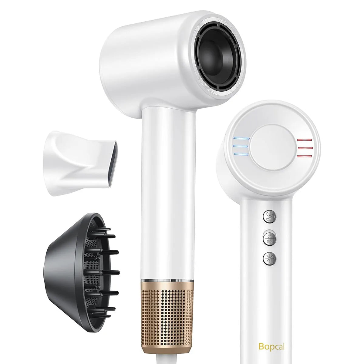 Electric High Speed Hair Dryer 120000RPM Brushless Negative Ions Blow Dryer Super Powerful Wind Lownoise Quick Drying Hair Dryer